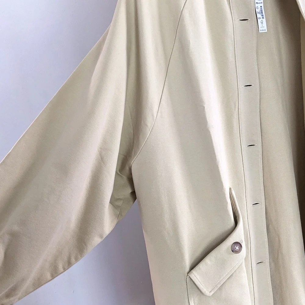 Madewell Structured Terry Longline Duster Coat - Picture 9 of 16